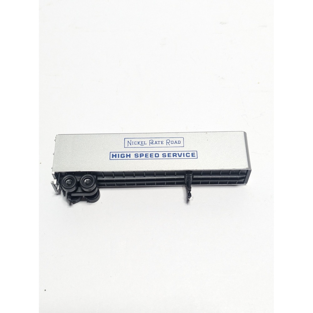Nickel Plate Road High Speed Service Model Train Trailer Silver Blue